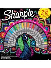 Комплект перманентни маркери Sharpie Peacock, 28 бр.