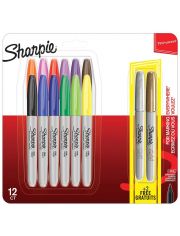 Комплект перманентни маркери Sharpie, 12 + 2 цвята