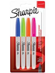 Комплект перманентни маркери Sharpie, 4 забавни цвята