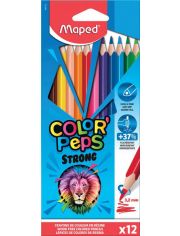 Цветни моливи Maped Color Peps Strong, 12 цвята