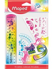 Комплект за чертане Maped Mini Cute, 3 части