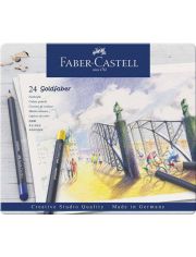 Комплект цветни моливи Faber-Castell Goldfaber, 24 цвята