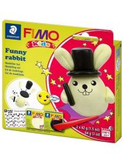 Комплект полимерна глина Staedtler Fimo Kids, Зайче