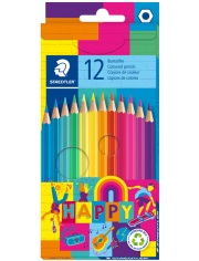 Комплект цветни моливи Staedtler Happy, 12 цвята