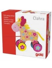 Дървена играчка за дърпане Goki, конче