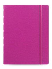 Тефтер Filofax Notebook Classic A5 Fuchsia със скрита спирала, ластик и линирани листа