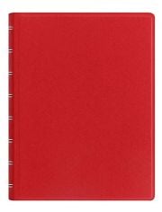 Тефтер Filofax Classic Saffiano Red A5 с линирани листа и скрита спирала