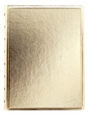 Тефтер Filofax Classic Saffiano Gold A5 с линирани листа и скрита спирала