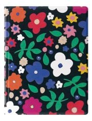 Тефтер Filofax Classic Retro Floral A5 с линирани листа и скрита спирала