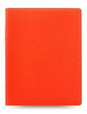 Тефтер Filofax Notebook Saffiano A5 Bright Orange със скрита спирала и линирани листа