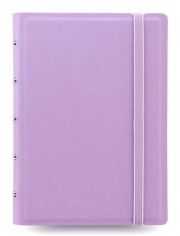 Тефтер Filofax Notebook Classic Pastels Pocket Orchid със скрита спирала, ластик и линирани листа