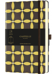 Бележник Castelli Oro Corianders, бели листове, 13 х 21 см.