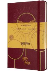 Класически тефтер Moleskine Limited Editions Harry Potter Quidditch с твърди корици и линирани страници