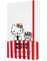 Голям бял тефтер Moleskine Hello Kitty с нелинирани страници, Limited Edition