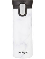 Термочаша Contigo Pinnacle Couture White Marble от неръждаема стомана