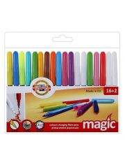 Магически флумастери Koh-I-Noor Magic, 18 цвята