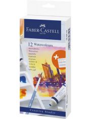 Акрилни бои Faber-Castell, 12 цвята х 9 мл.