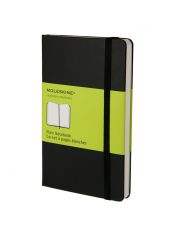 Джобен тефтер Moleskine Classic с твърди корици и бели нелинирани листа