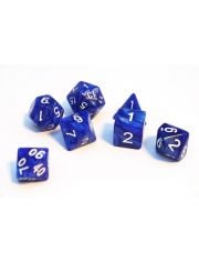 Комплект зарчета Dice4Friends: Dice Set - Blue/White, 7 бр.