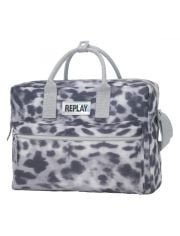 Чанта Replay Girls Leopard Grey с две къси дръжки