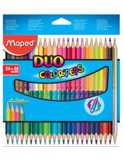 Цветни моливи Maped Color'Peps Duo, 24 бр., 48 цвята