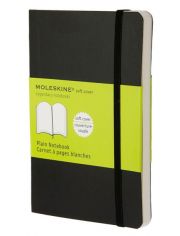 Джобен черен тефтер Moleskine Classic Black с меки корици и нелинирани листа