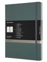 Голям зелен тефтер Moleskine Pro Collection X-Large Forest Green с твърди корици