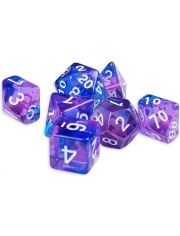 Комплект зарчета за настолни игри Dice4Friends: Dice Set - Indigo Sea, 7 бр.