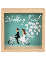 Дървена касичка Wedding Fund