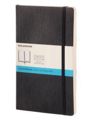 Класически черен тефтер Moleskine Classic Black Dotted с меки корици