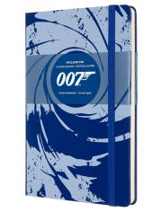 Класически тефтер Moleskine Limited Editions 007 Blue с твърди корици и линирани страници