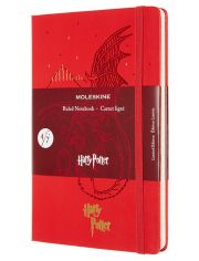 Класически тефтер Moleskine Limited Editions Harry Potter Dragon с твърди корици и линирани страници