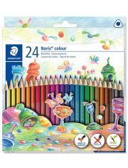 Комплект цветни моливи Staedtler Noris Colour 187, 24 цвята