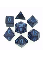 Комплект зарчета за настолни игри Dice4Friends: Chessex - Speckled Cobalt, 7 бр.