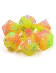 Комплект зарчета за настолни игри Dice4Friends: Dice Set - Confetti Caribbean, 7 бр.