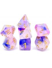 Комплект зарчета за настолни игри Dice4Friends: Dice Set - Creamy Orchid, 7 бр.