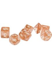 Комплект зарчета за настолни игри Dice4Friends: Dice Set - Confetti Red, 7 бр.