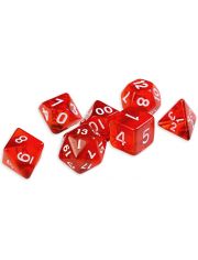 Комплект зарчета за настолна игра Dice4Friends: Dice Set - Red, 7 бр.