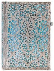 Тефтер Paperblanks - Maya Blue Midi, 13 х 18 см.