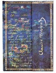 Тефтер Paperblanks - Monet (Water Lilies), Letter to Morisot Midi, 13 х 18 см.