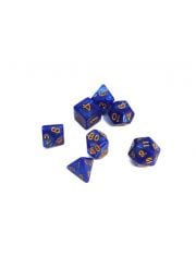 Комлект зарчета за настолни игри Dice4Friends: Dice Set - Ocean/Gold, 7 бр.