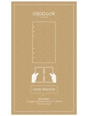 Пълнител за тефтер Filofax Clipbook Classic Personal - 25 бели нелинирани страници