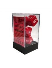 Комлект зарчета за настолни игри Chessex: Opaque Polyhedral червени, 7бр.