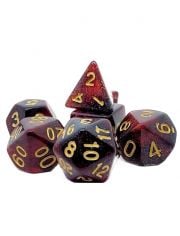 Комплект зарчета за настолни игри Dice4Friends: Dice Set - Red Galaxy, 7 бр.