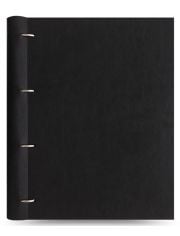 Тефтер Filofax Clipbook Classic Monochrome A4 Notebook Black с метални рингове