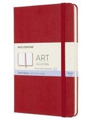 Тефтер Moleskine Art Sketchbook Medium Scarlet Red с твърди корици