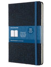 Тефтер Moleskine Limited Editions Blend Collection Blue Tissu с твърди корици и линирани страници