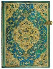 Тефтер Paperblanks - Turquoise Chronicles Midi, 13 х 18 см.