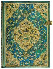 Тефтер Paperblanks - Turquoise Chronicles Mini закопчалка, 9.5 х 14 см.