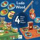 Детска игра Djeco: Ludo Wood, 4 игри